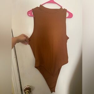 🤍(4 for $16)🤍 Two SHEIN Body Suits - Baby Blue + Tan